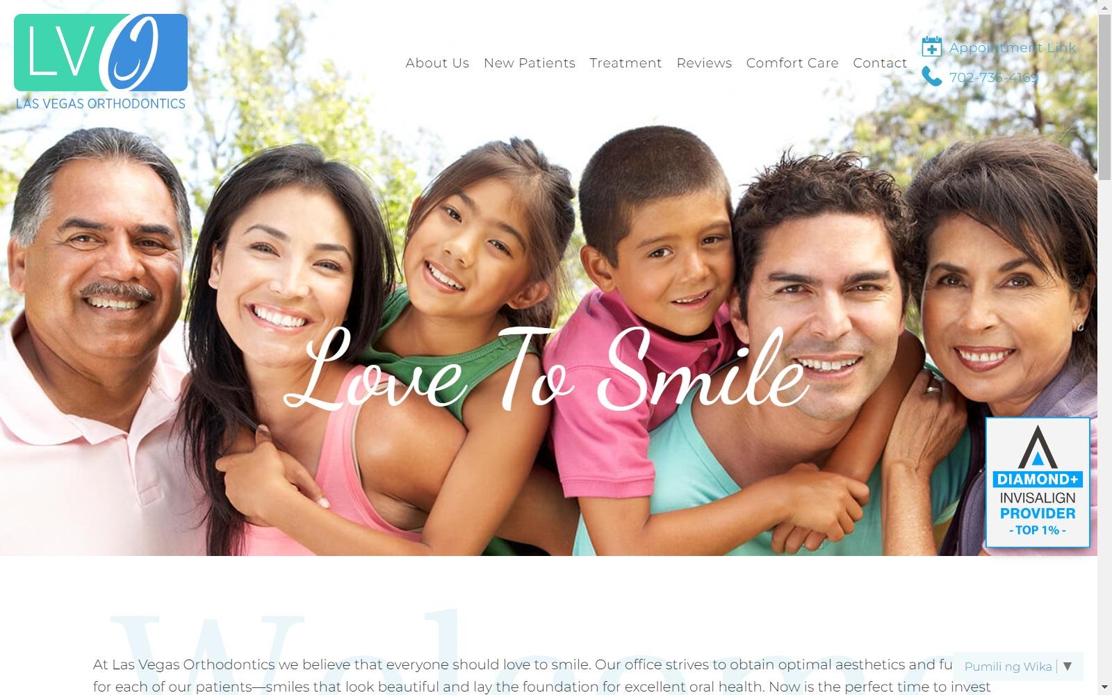 Las Vegas Orthodontics screenshot