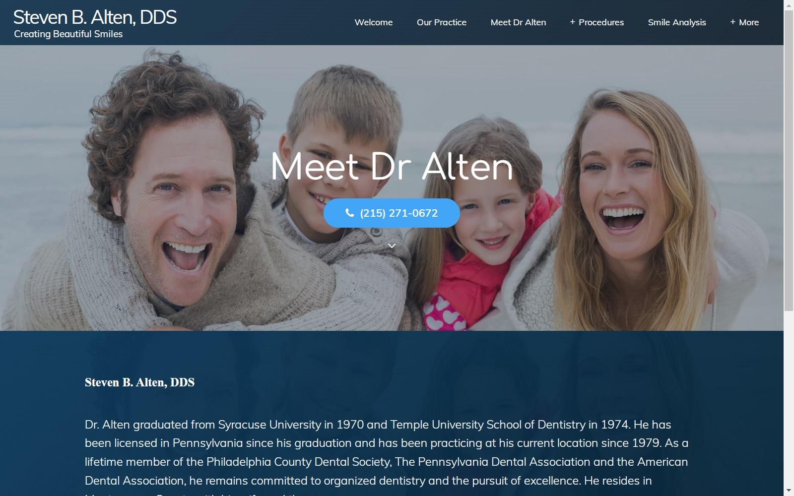 Alten Steven B DDS screenshot