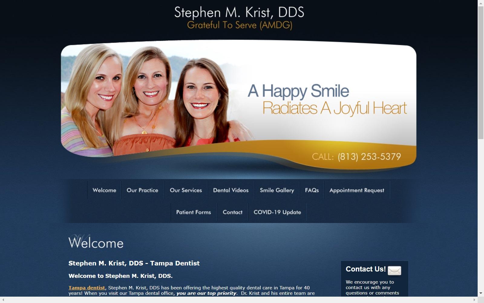Krist Stephen M DDS screenshot