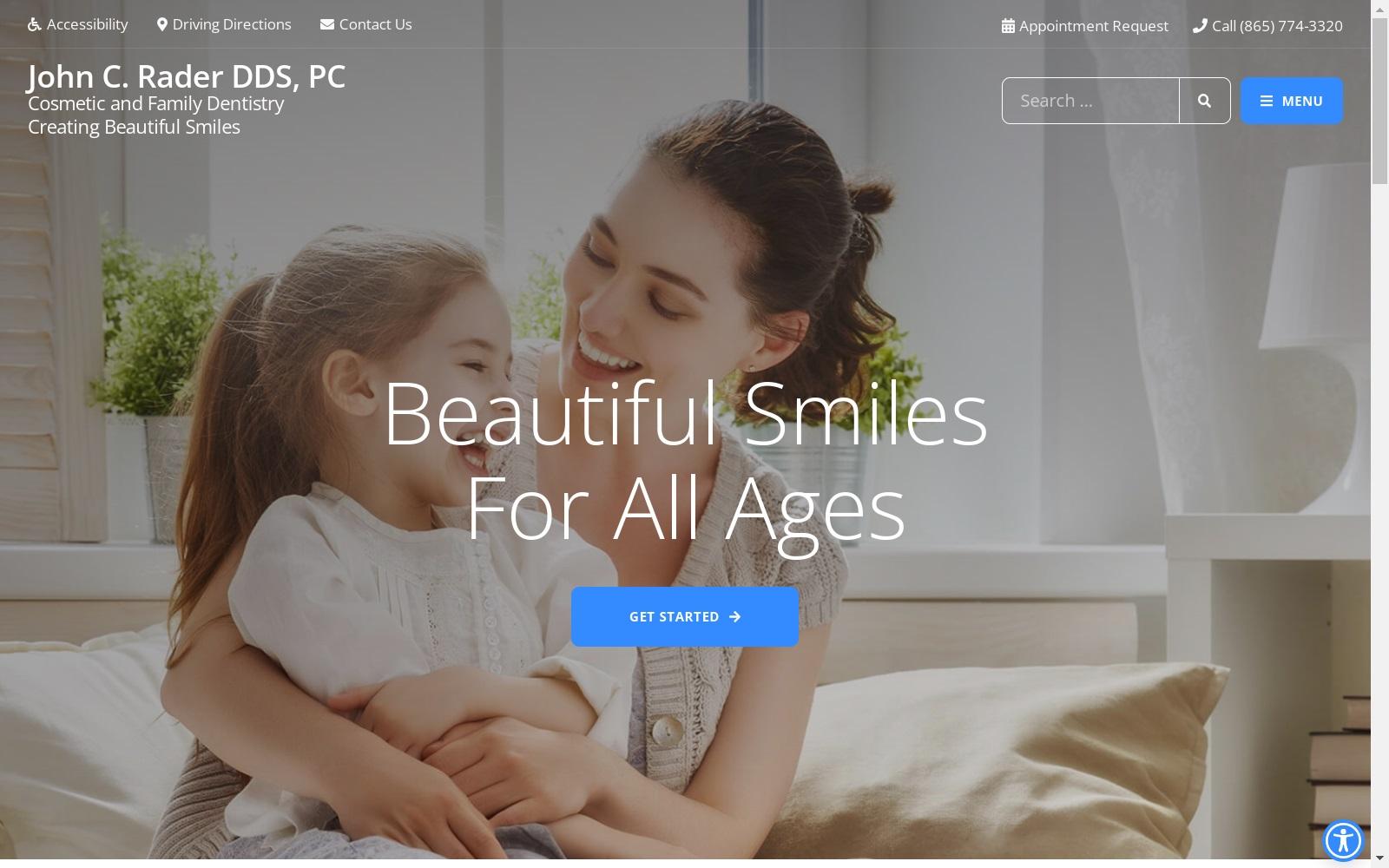John C. Rader DDS PC screenshot