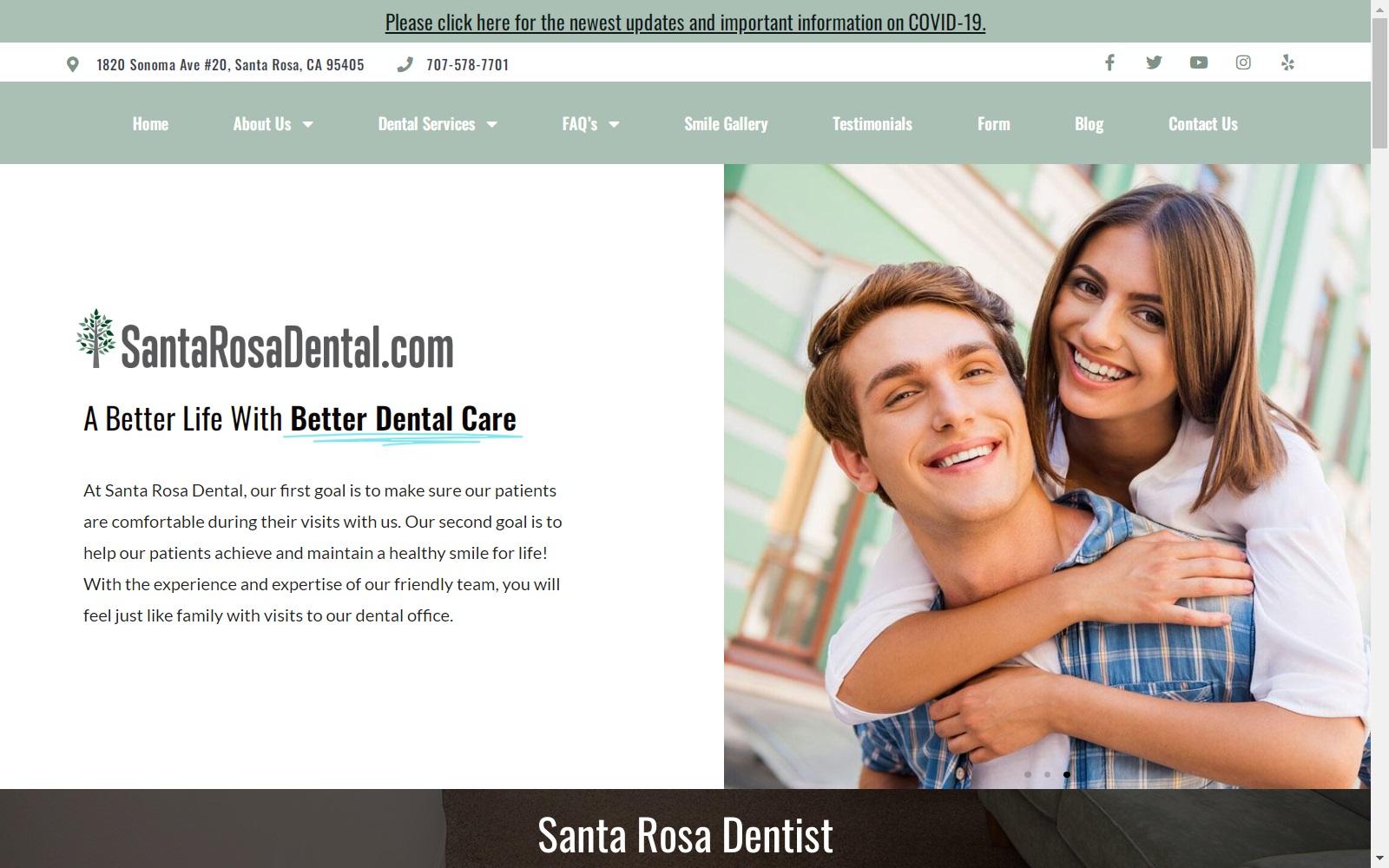 Santa Rosa Dental screenshot