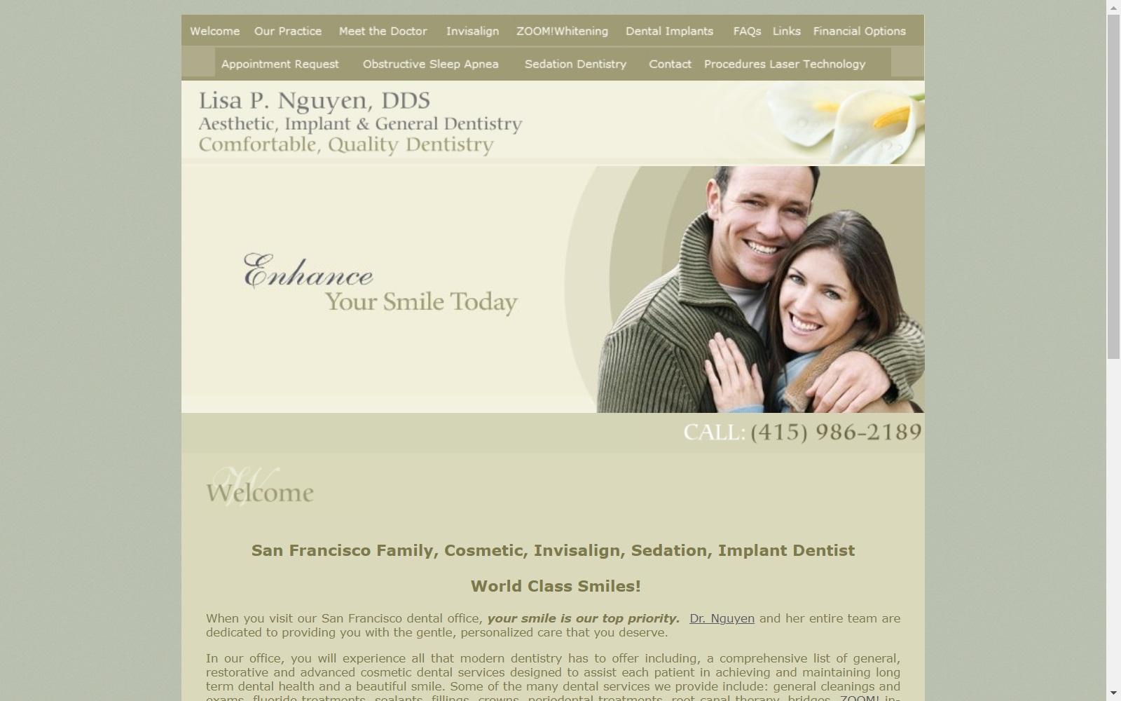 San Francisco Family Dentist screenshot