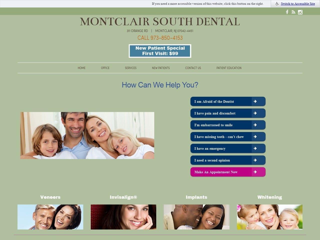 Montclair South Dental Associates screenshot