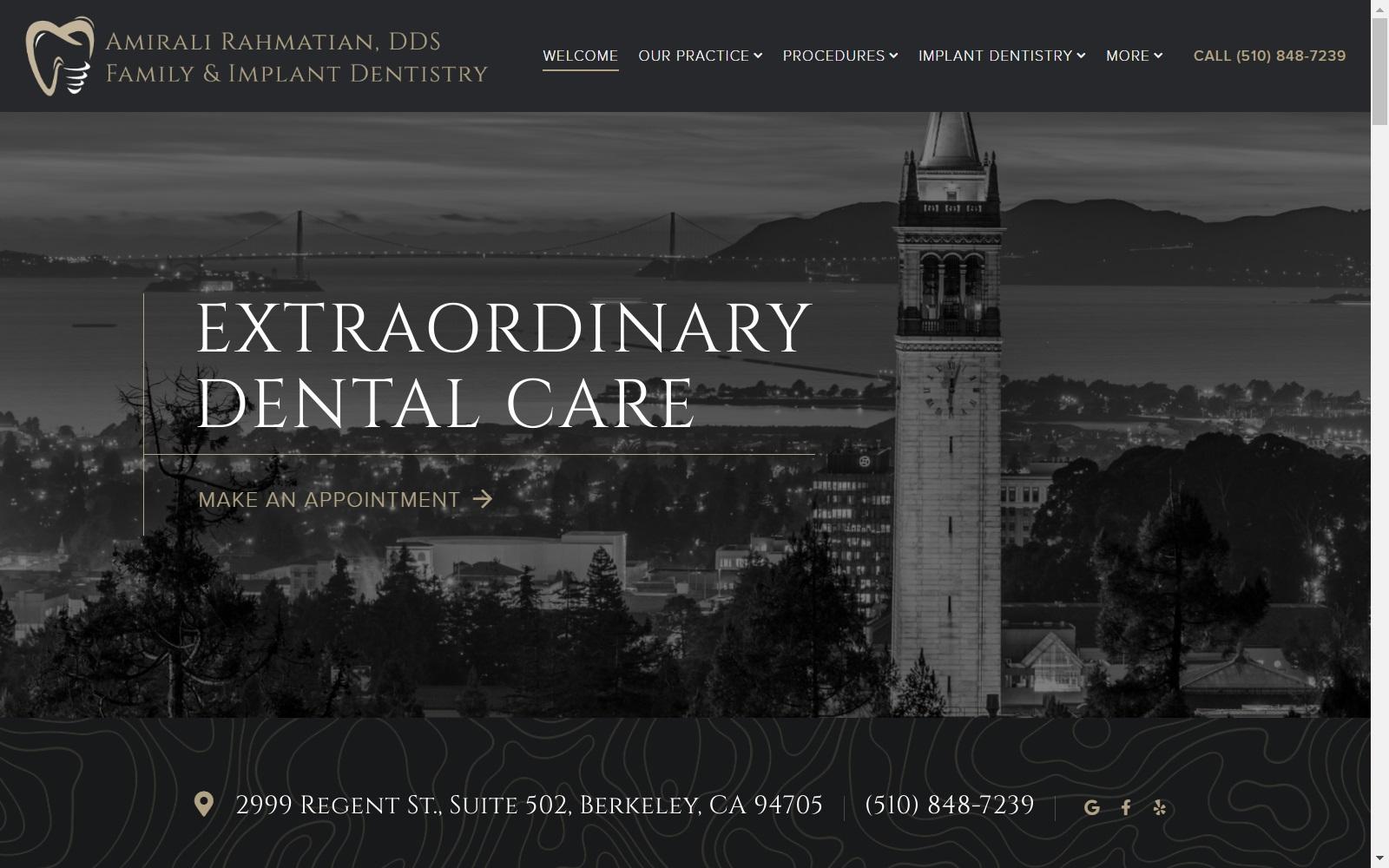 Amirali Rahmatian, DDS screenshot