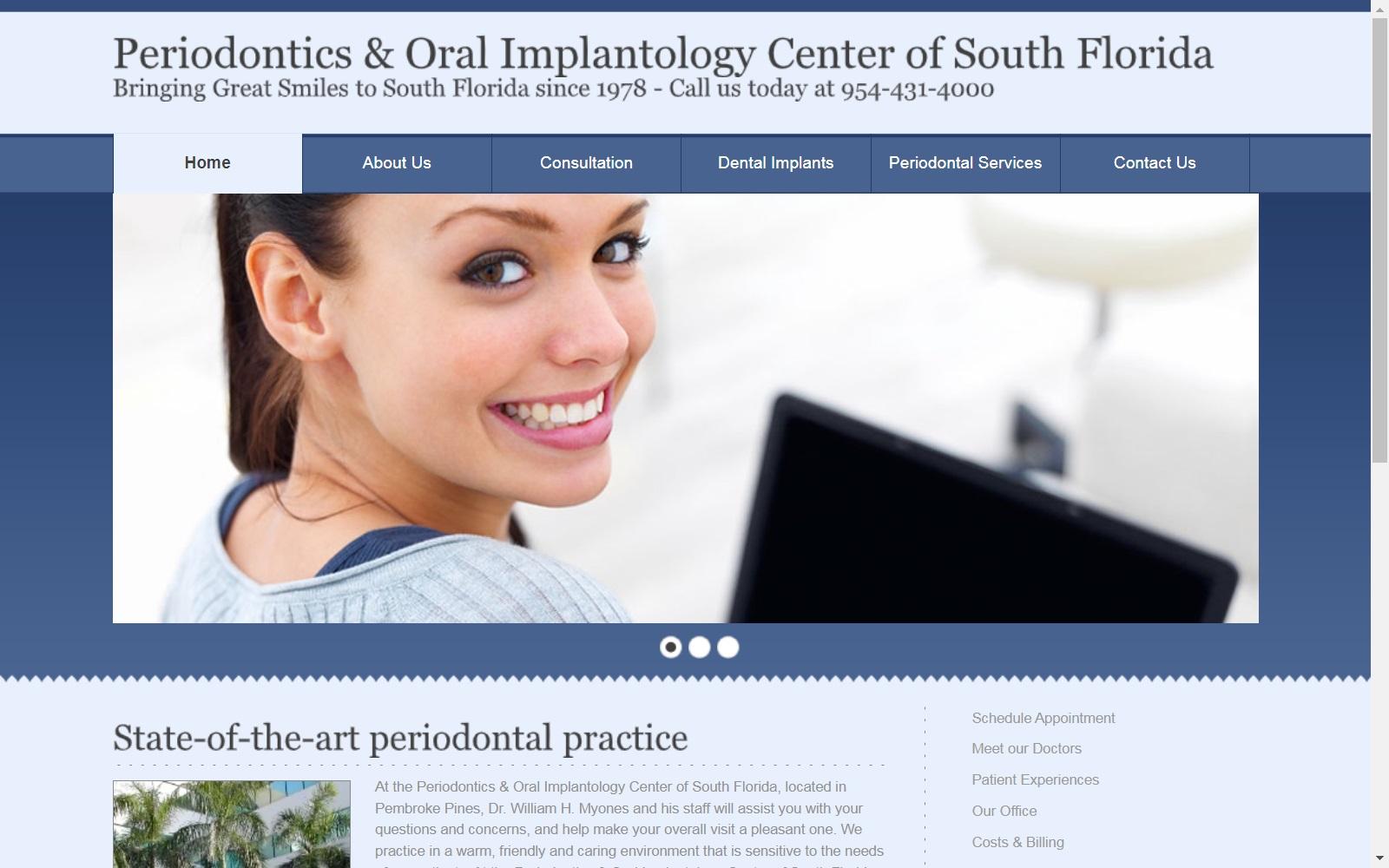 Periodontics & Oral Implantology Center of South Florida screenshot
