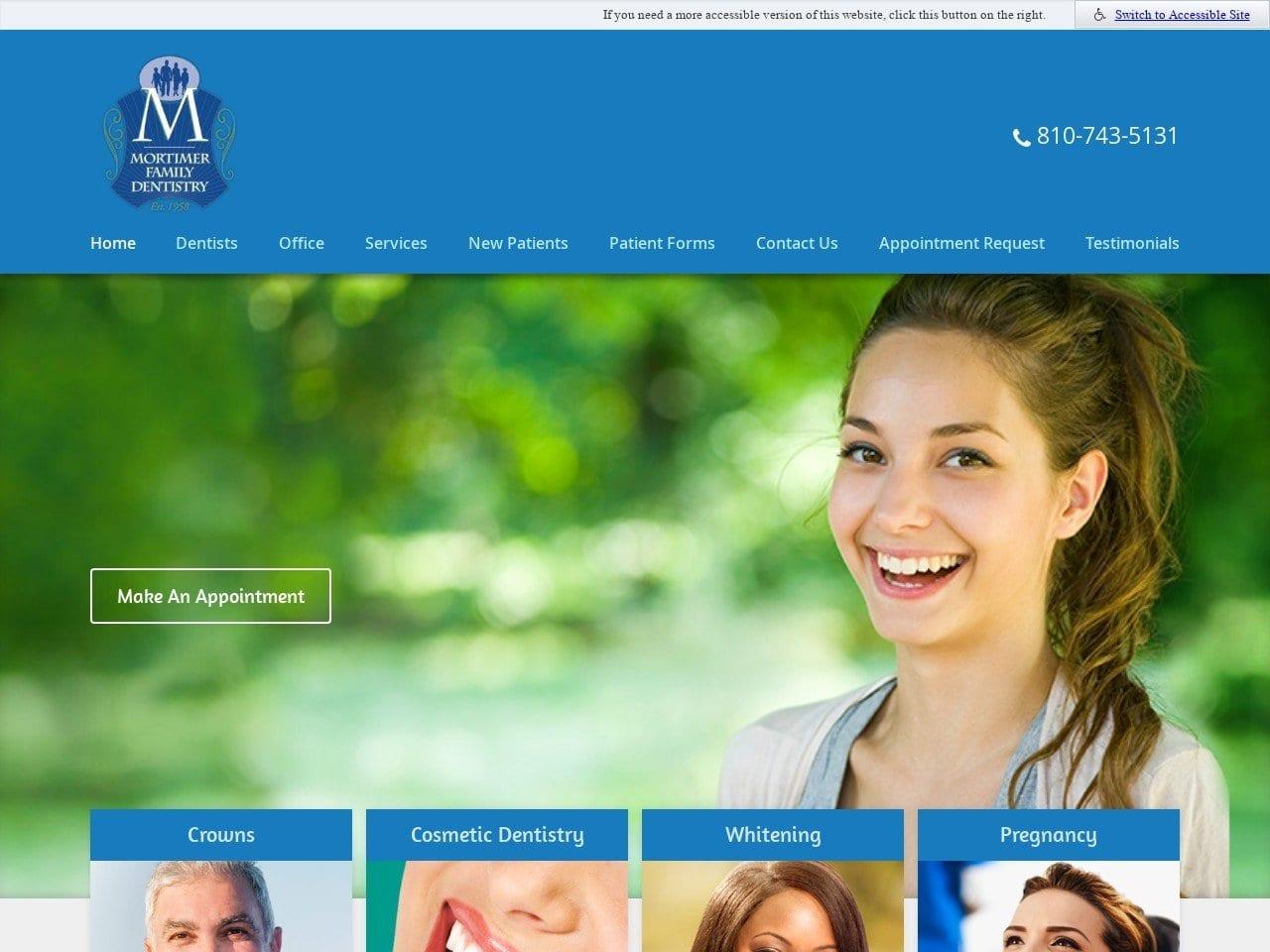 Mortimer Family Dentistry screenshot