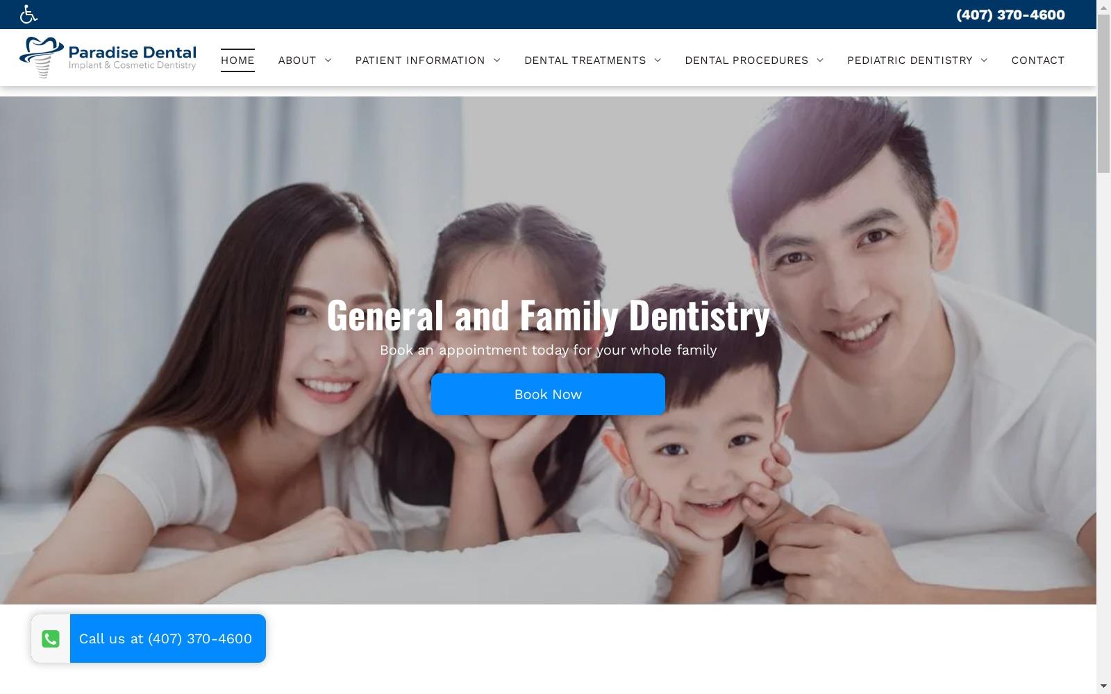 Paradise Dental screenshot