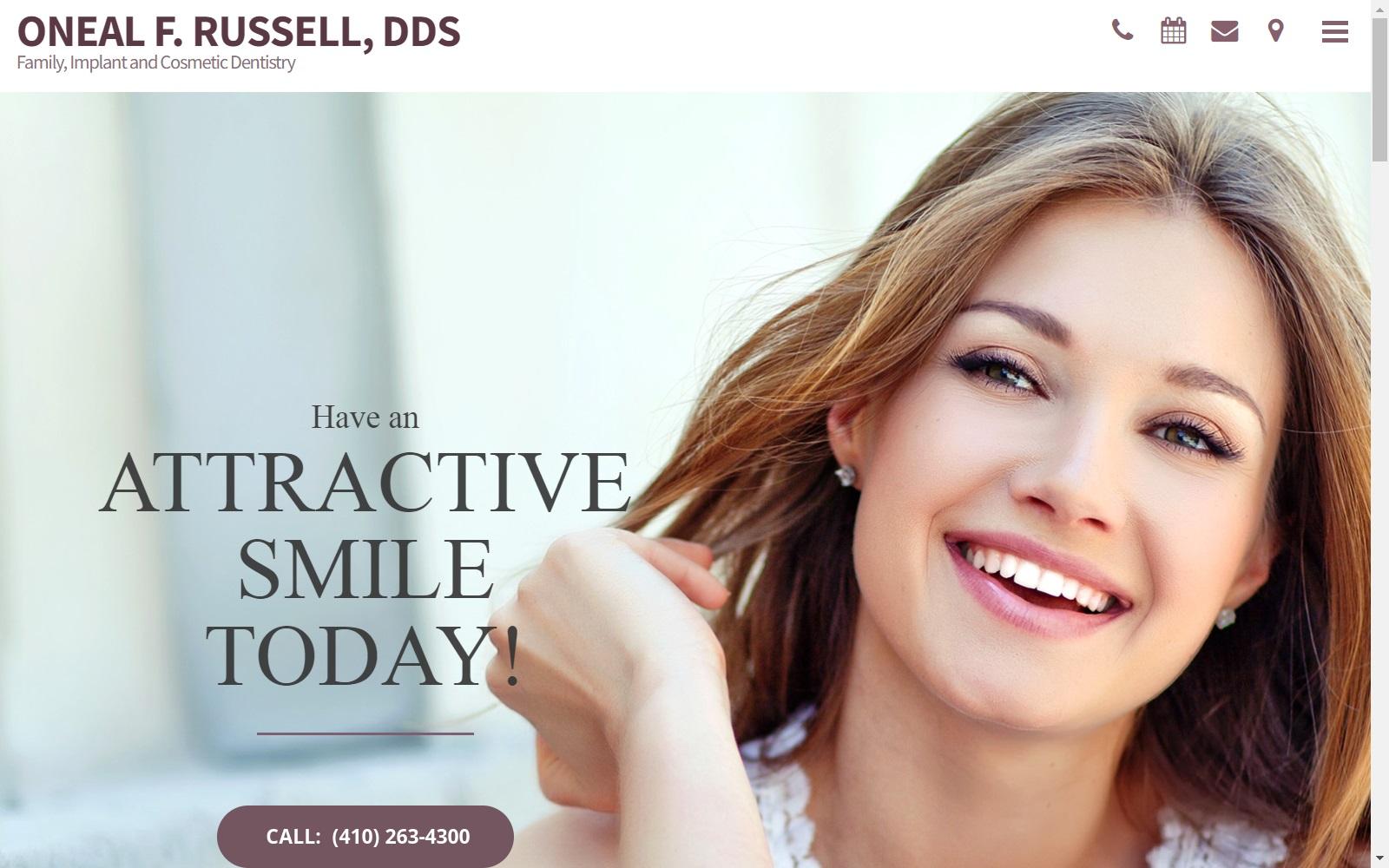 Oneal F. Russell, DDS screenshot