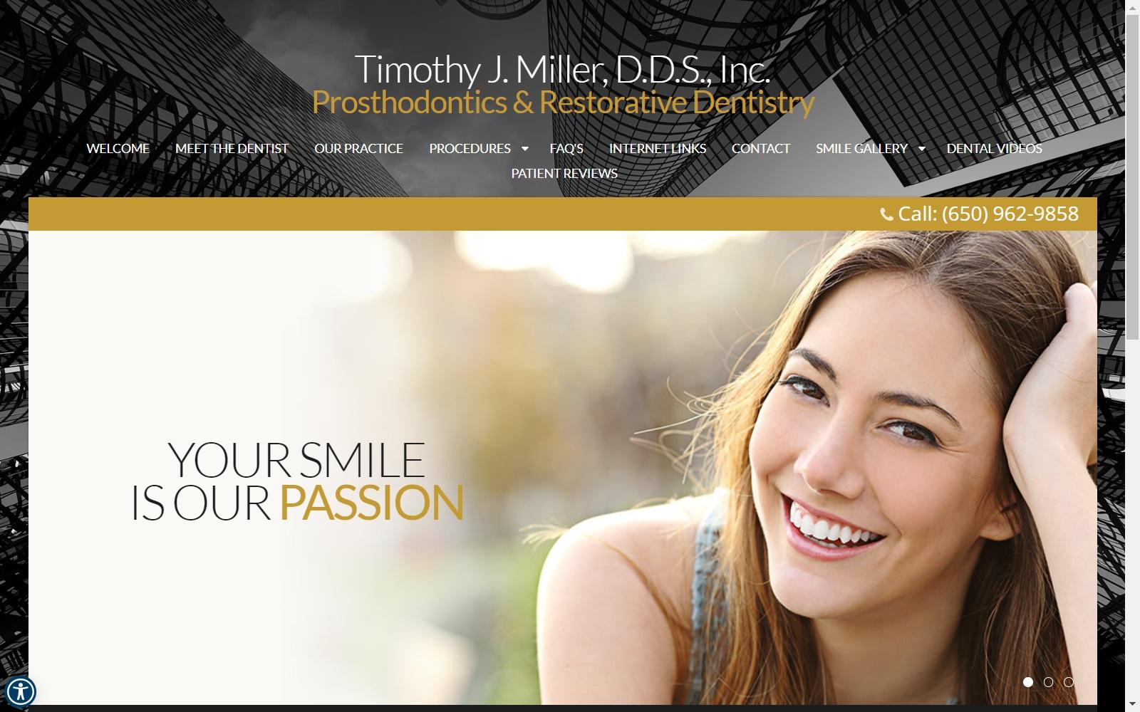 Miller Timothy J DDS screenshot