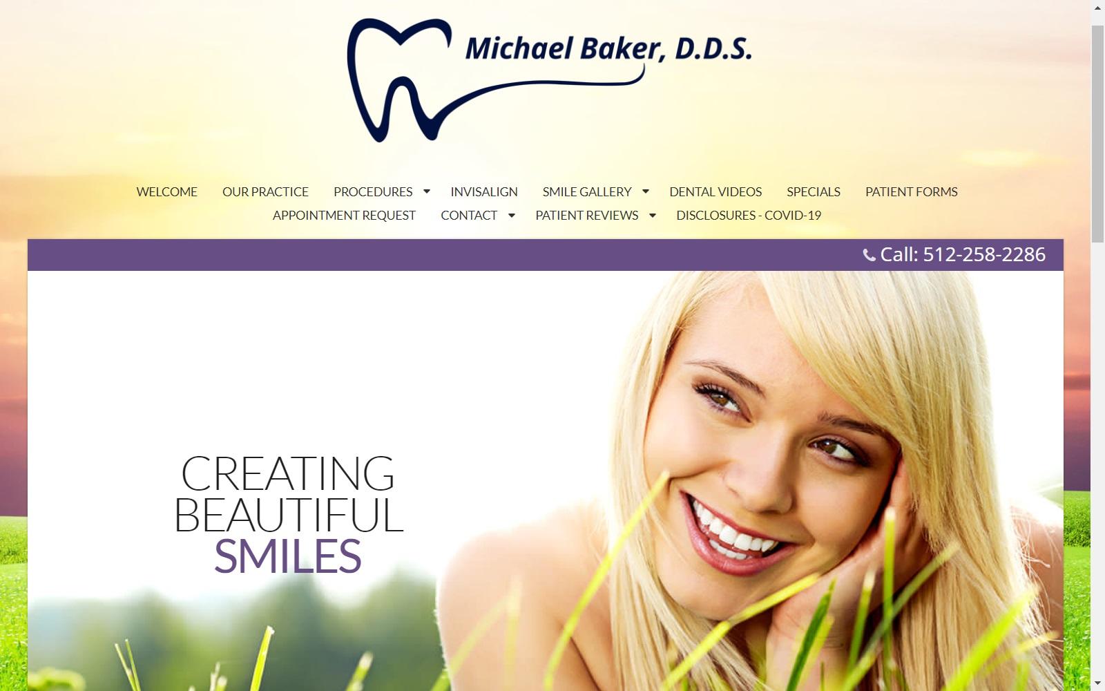 Michael Baker, DDS screenshot