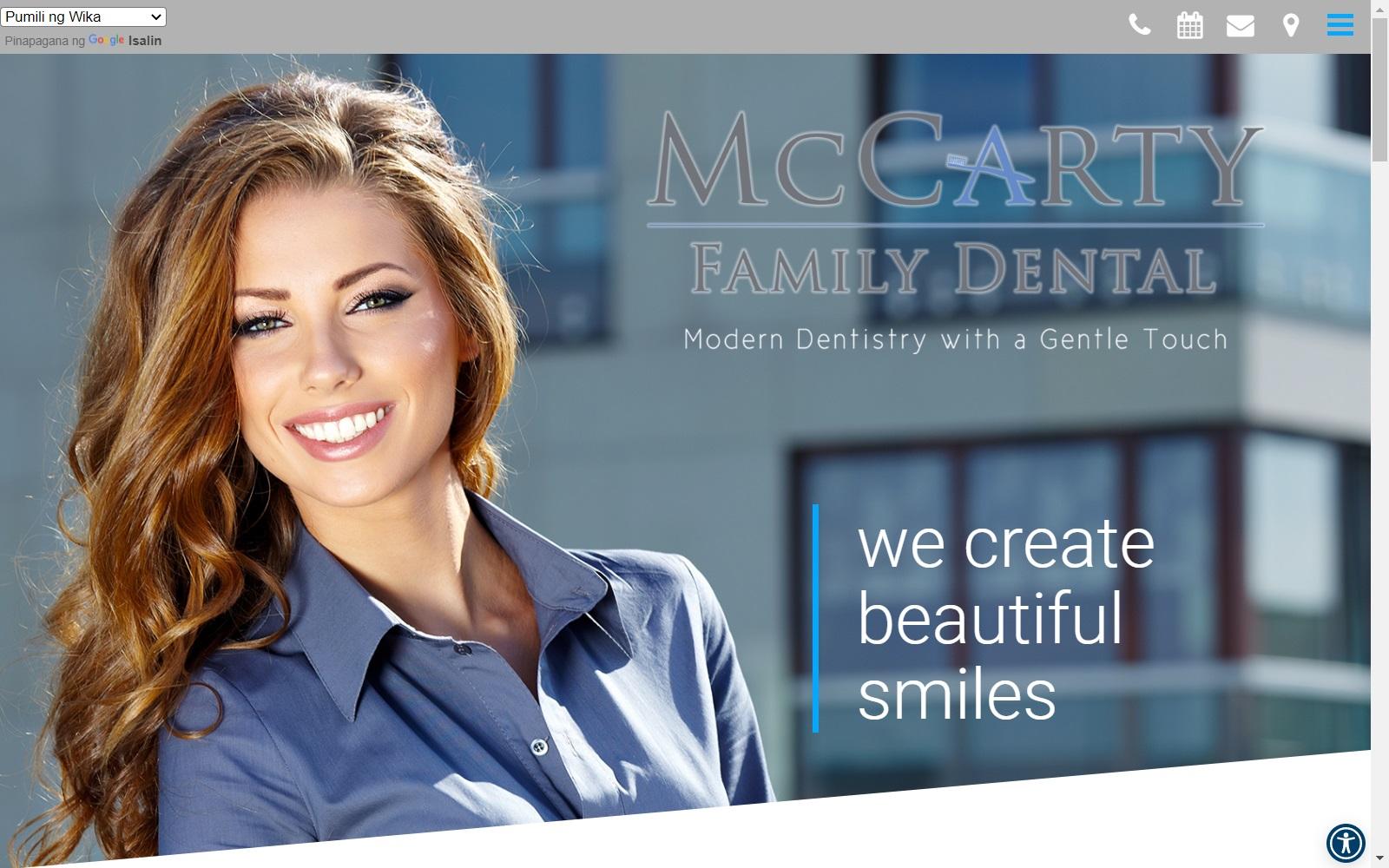 McCarty Family Dental screenshot