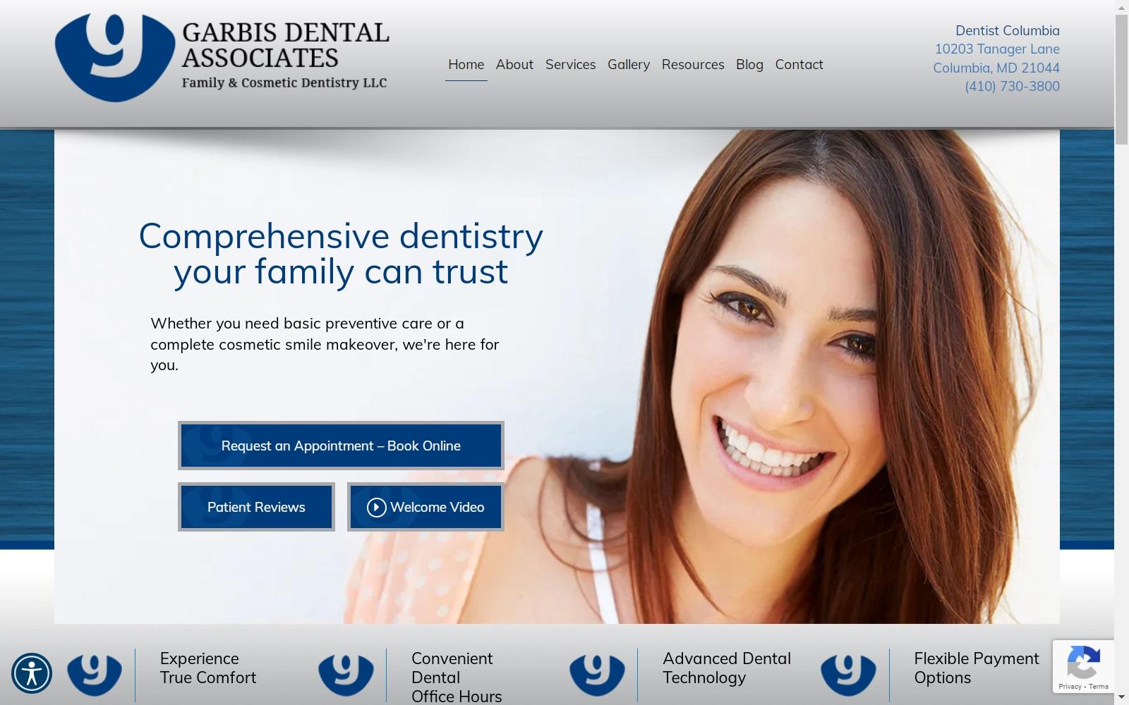 Garbis Dental Associates screenshot