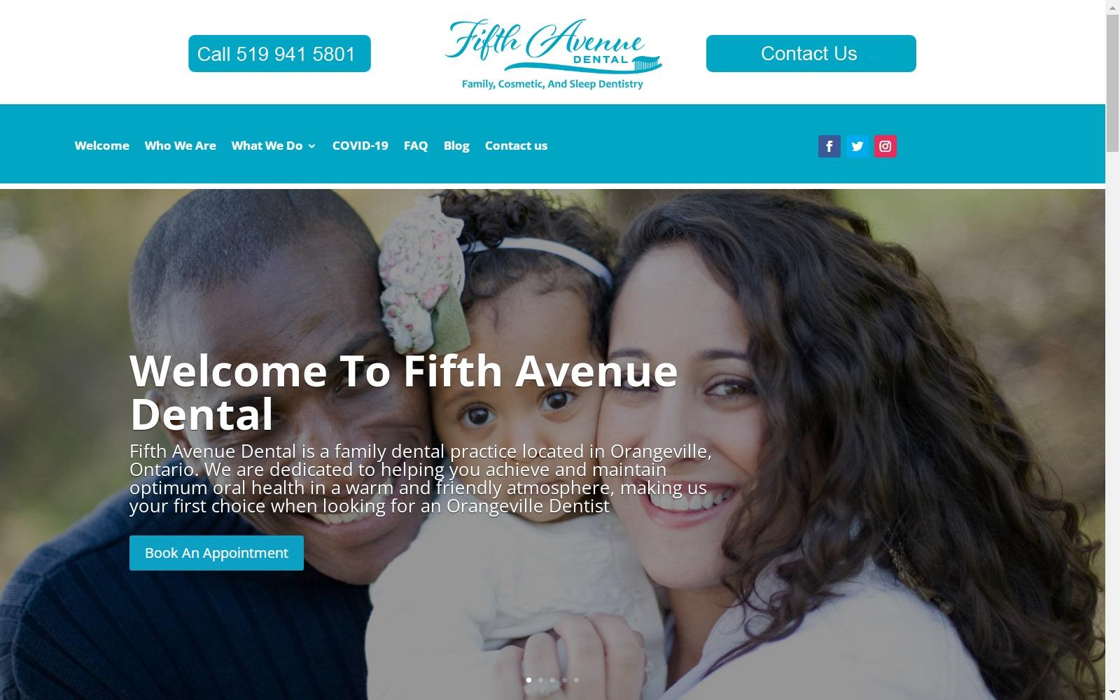 Fifth Avenue Family Dental Centre screenshot