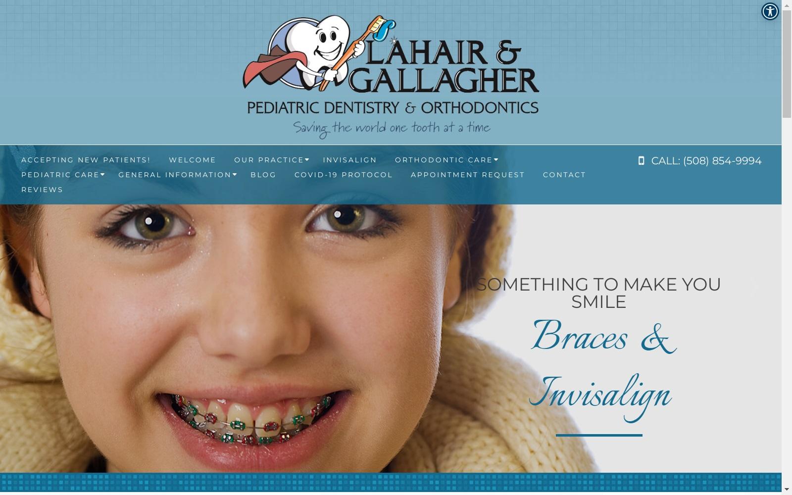 Lahair & Gallagher Pediatric Dentistry & Orthodontics, LLC screenshot