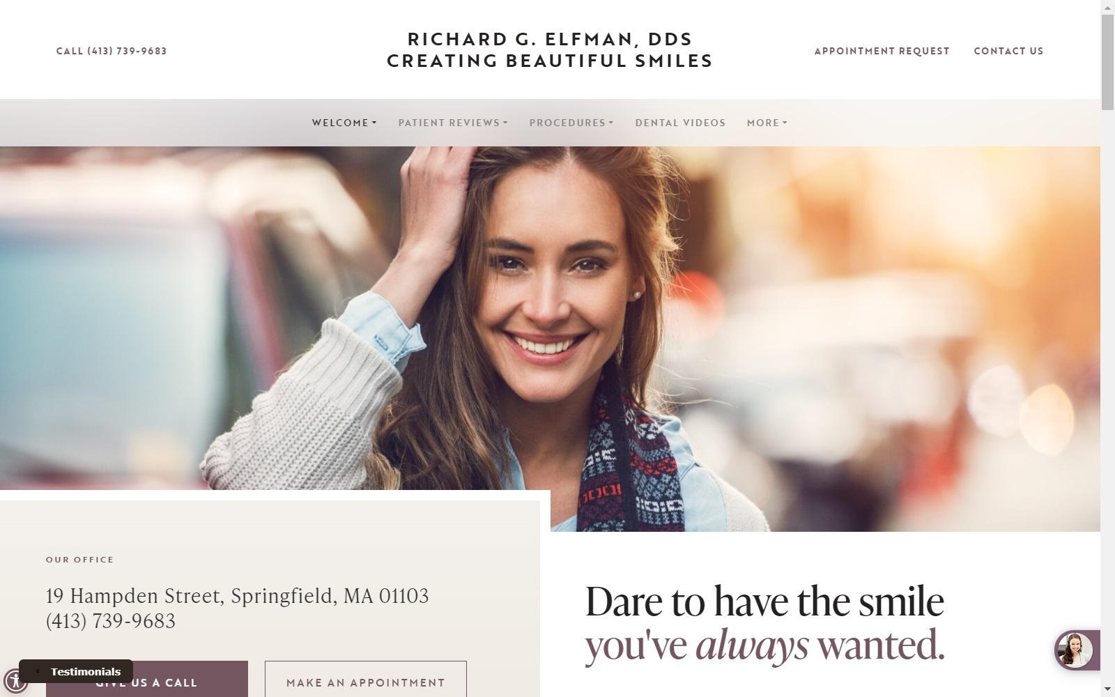Richard G. Elfman, DDS screenshot