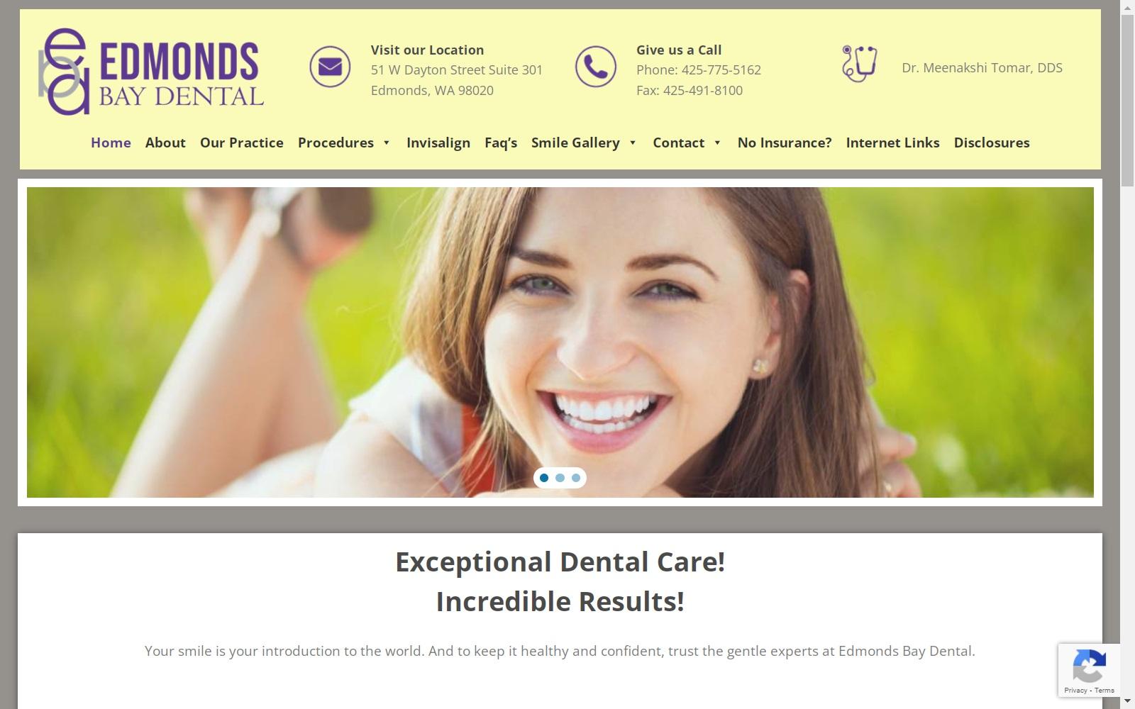 Edmonds Bay Dental screenshot