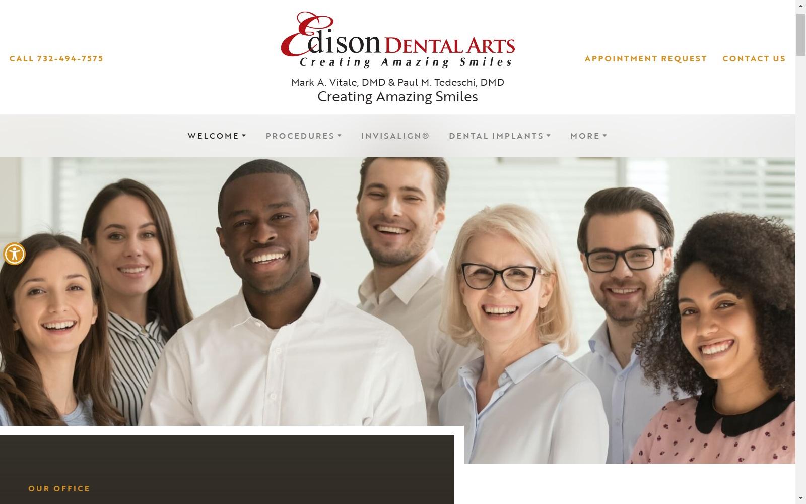 Edison Dental Arts screenshot