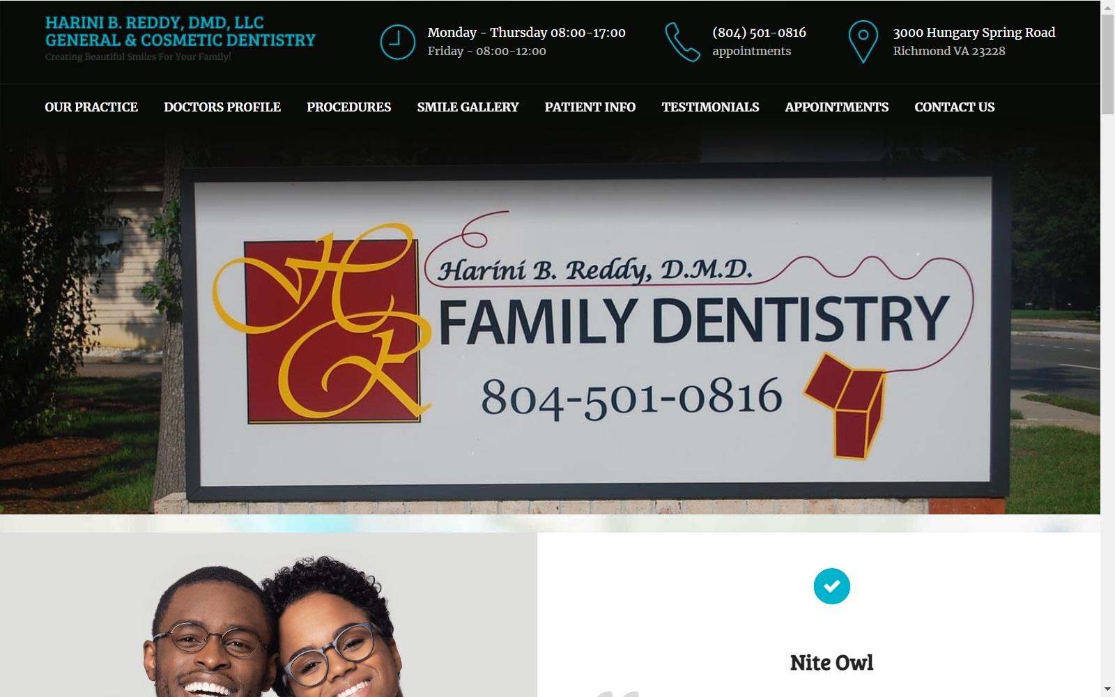 Harini B. Reddy DMD, LLC - Family Dentistry screenshot