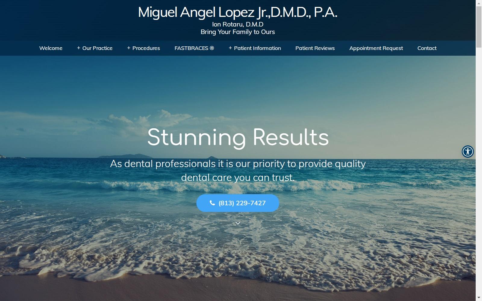 Miguel A Lopez Jr DMD PA screenshot