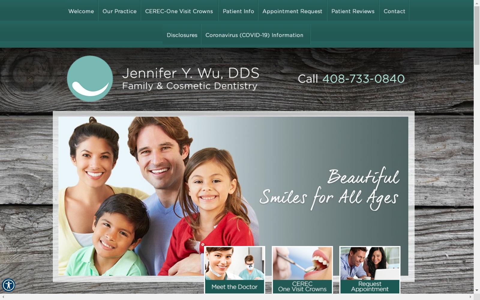 Jennifer Y. Wu DDS screenshot