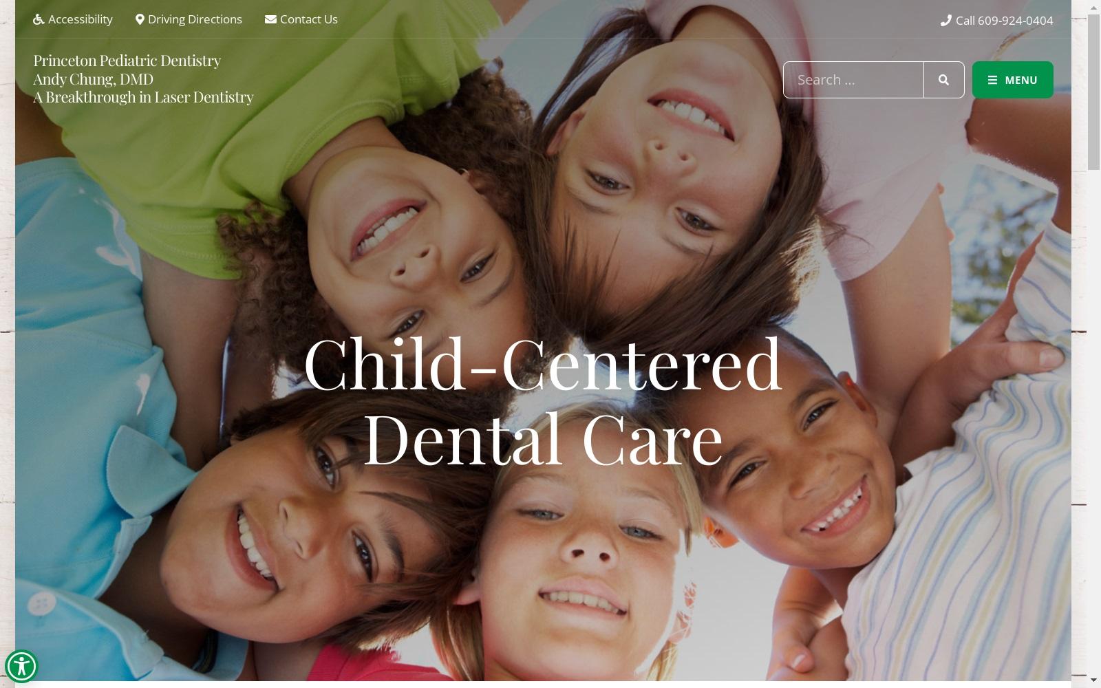 Princeton Pediatric Dentistry screenshot