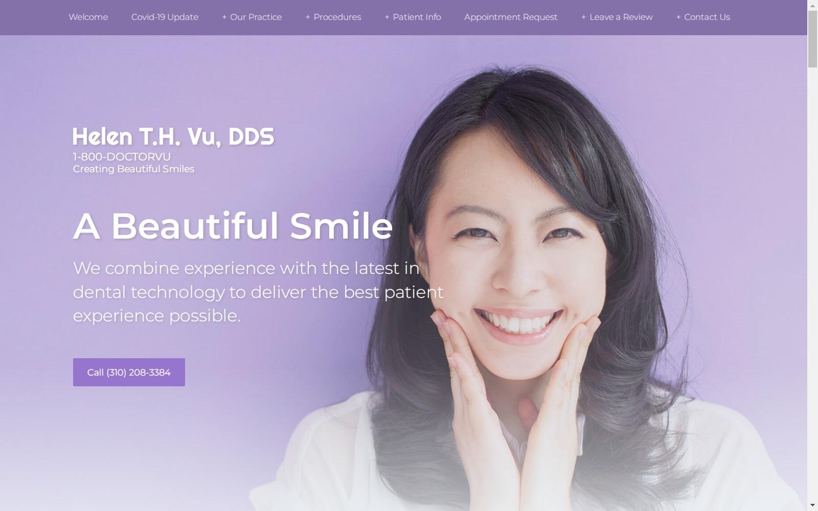 Helen T.H. Vu, DDS screenshot