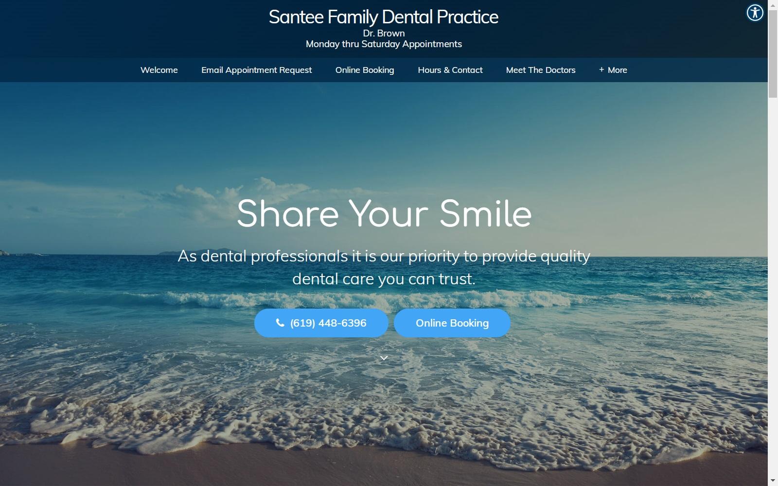 Santee Family Dental Practice Drs. Michael & Devani Brown screenshot