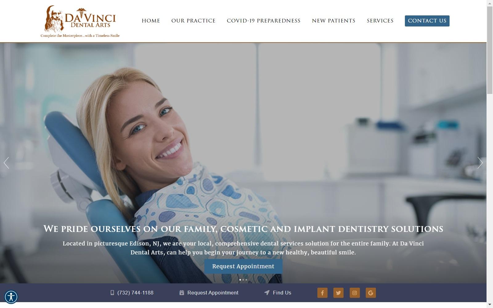 Da Vinci Dental Arts, PA screenshot