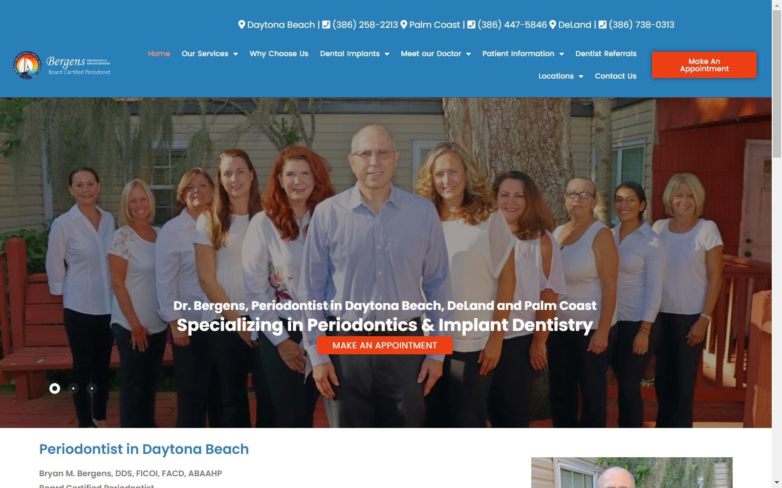 Bergens Periodontics & Implant Dentistry of Daytona screenshot