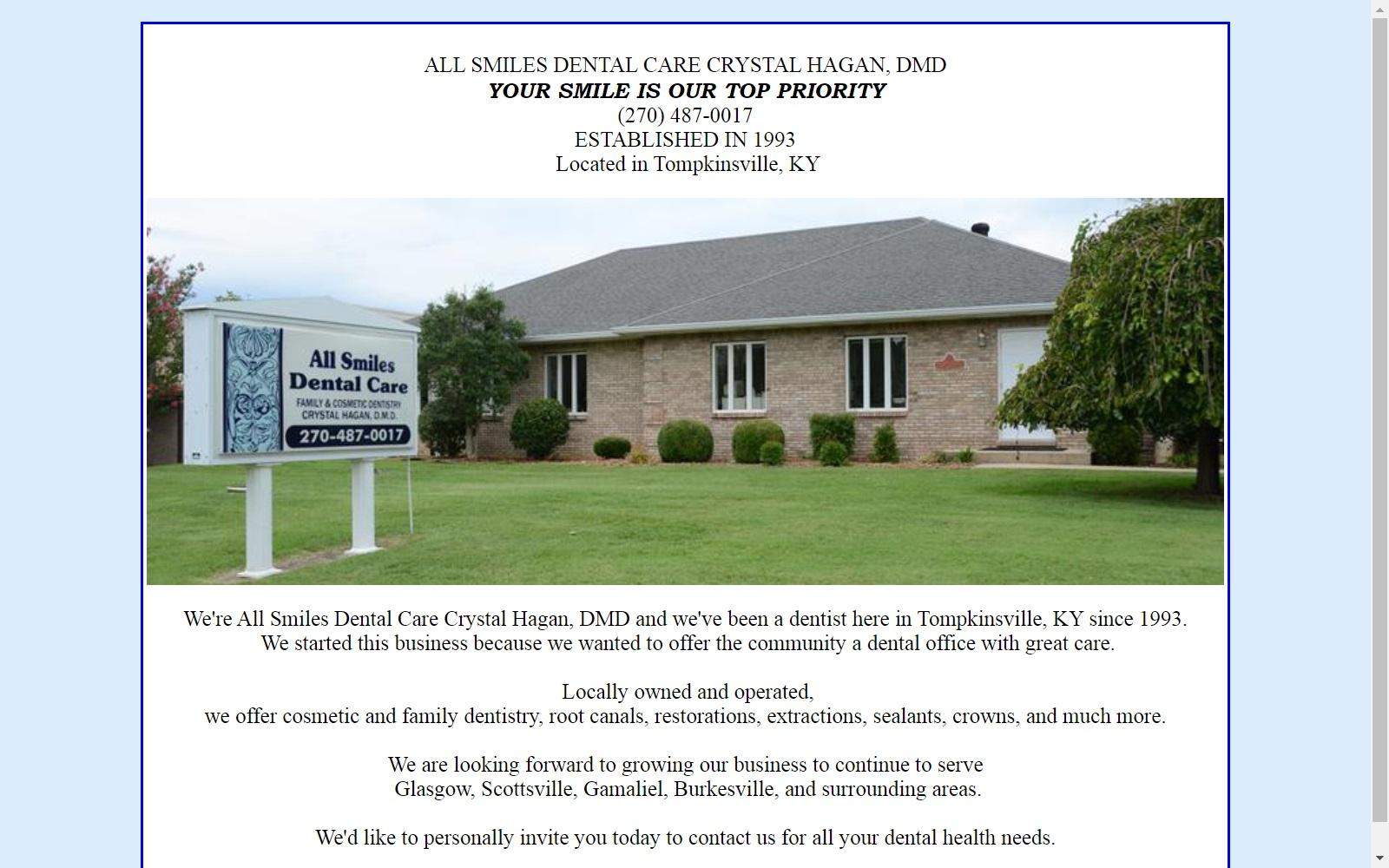 All Smiles Dental Care Crystal Hagan, DMD