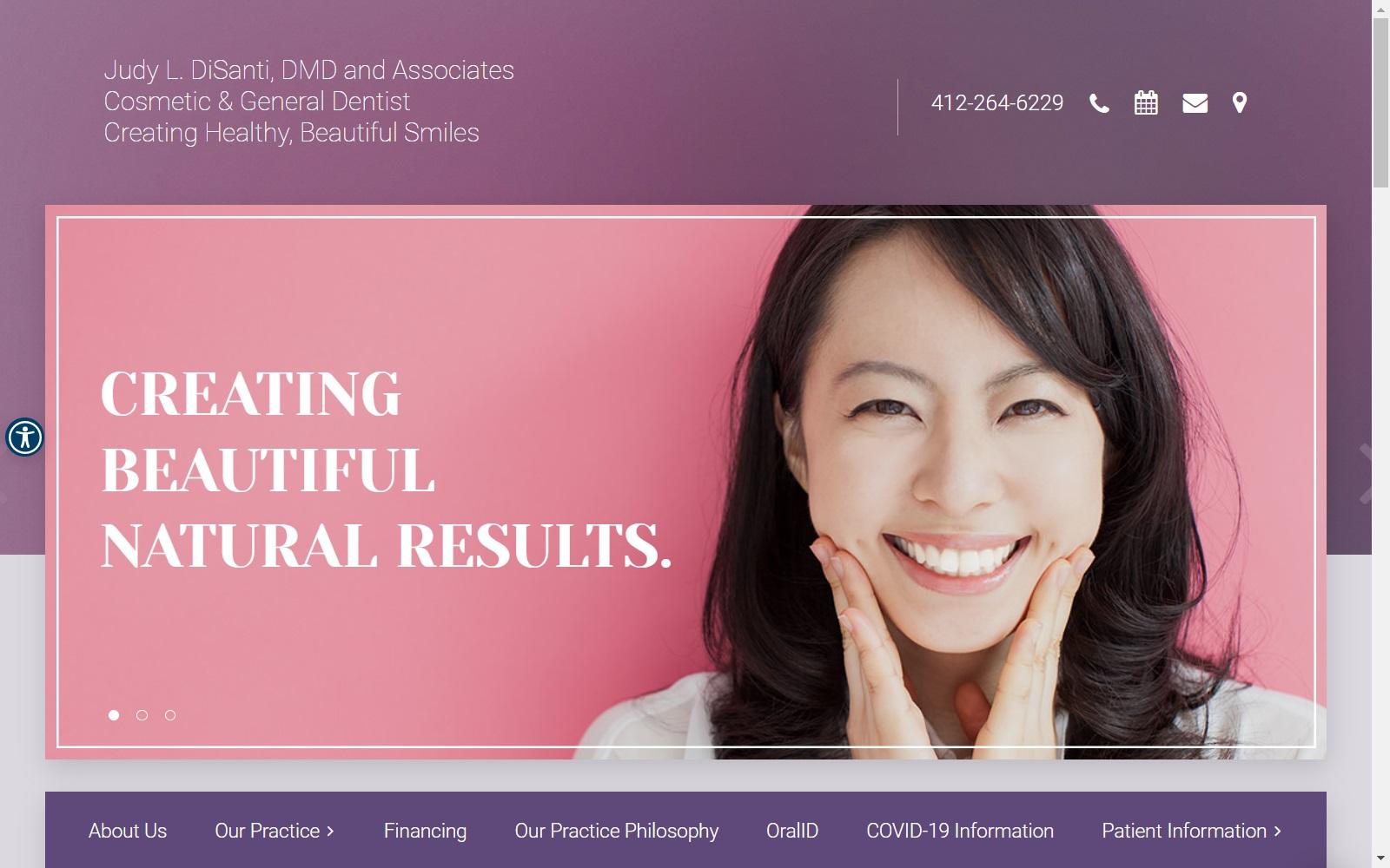 Judy L. DiSanti, DMD & Associates screenshot