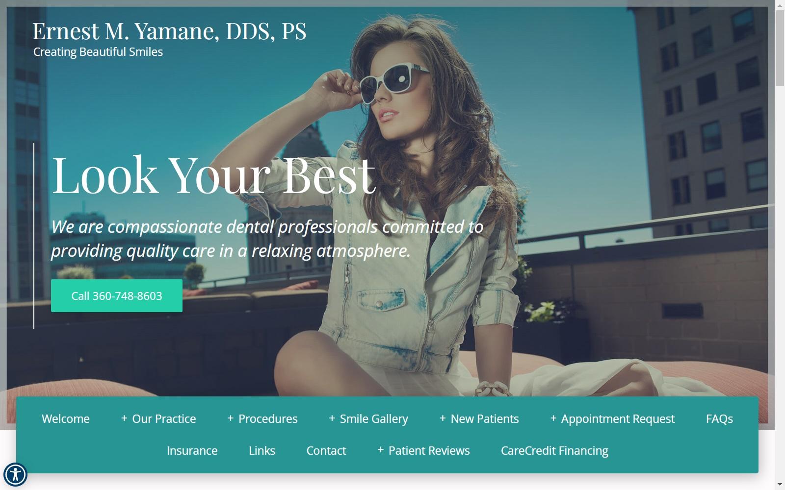 Yamane Ernest M DDS screenshot