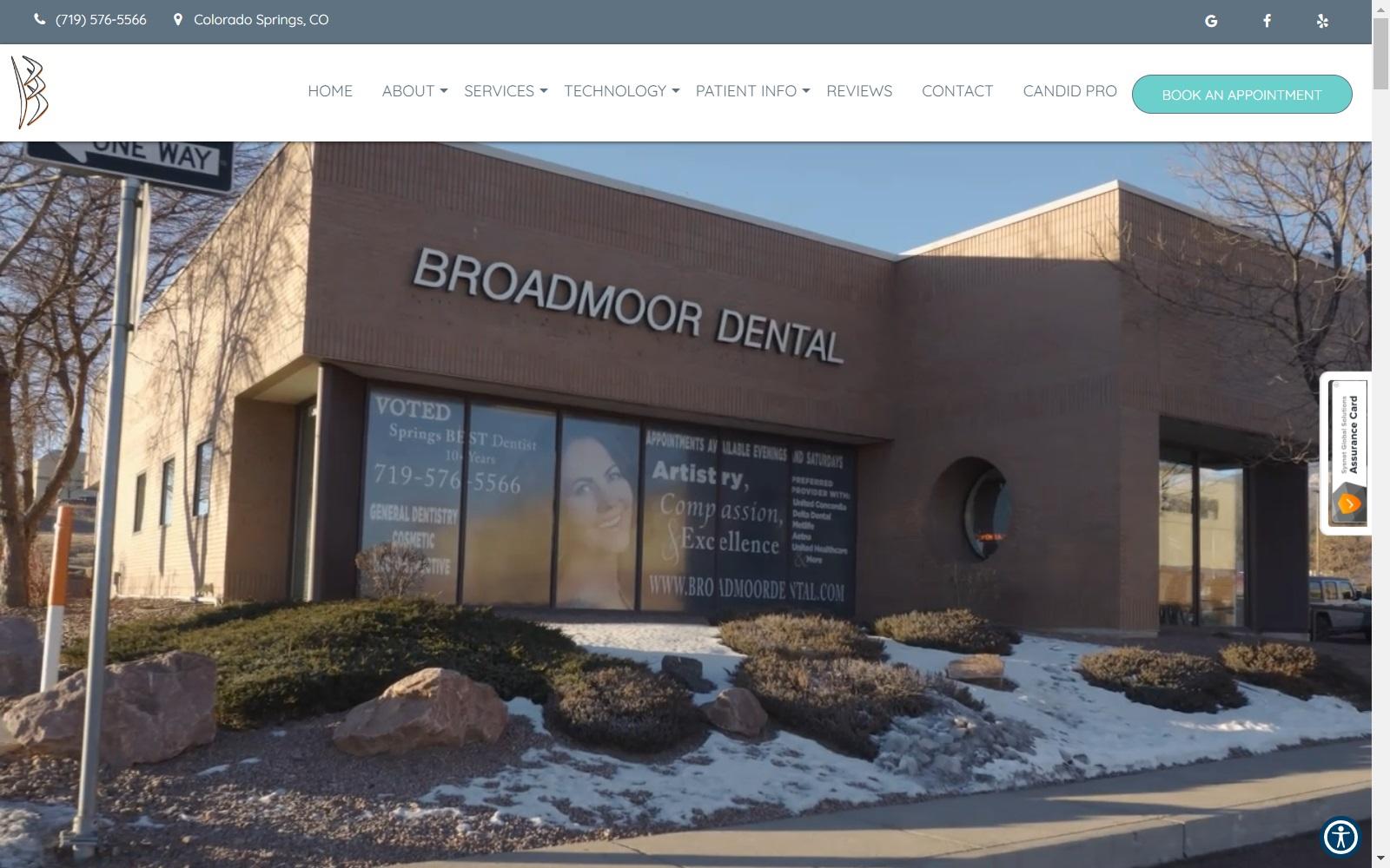 Broadmoor Dental screenshot