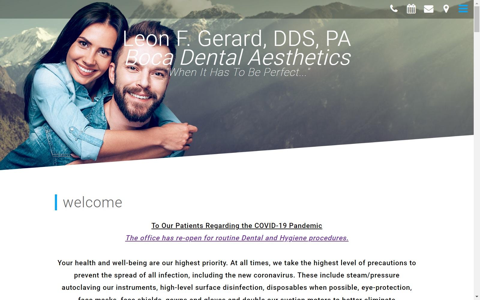 Leon F. Gerard DDS PA screenshot
