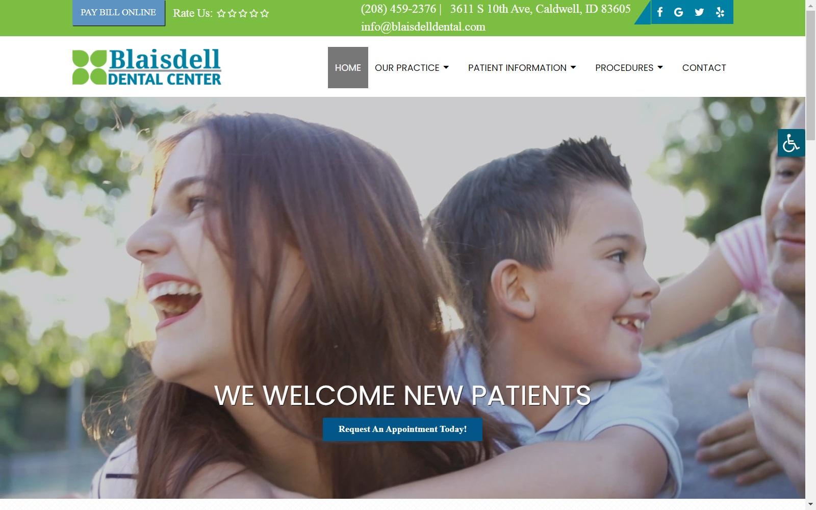 Blaisdell Dental Center PA screenshot