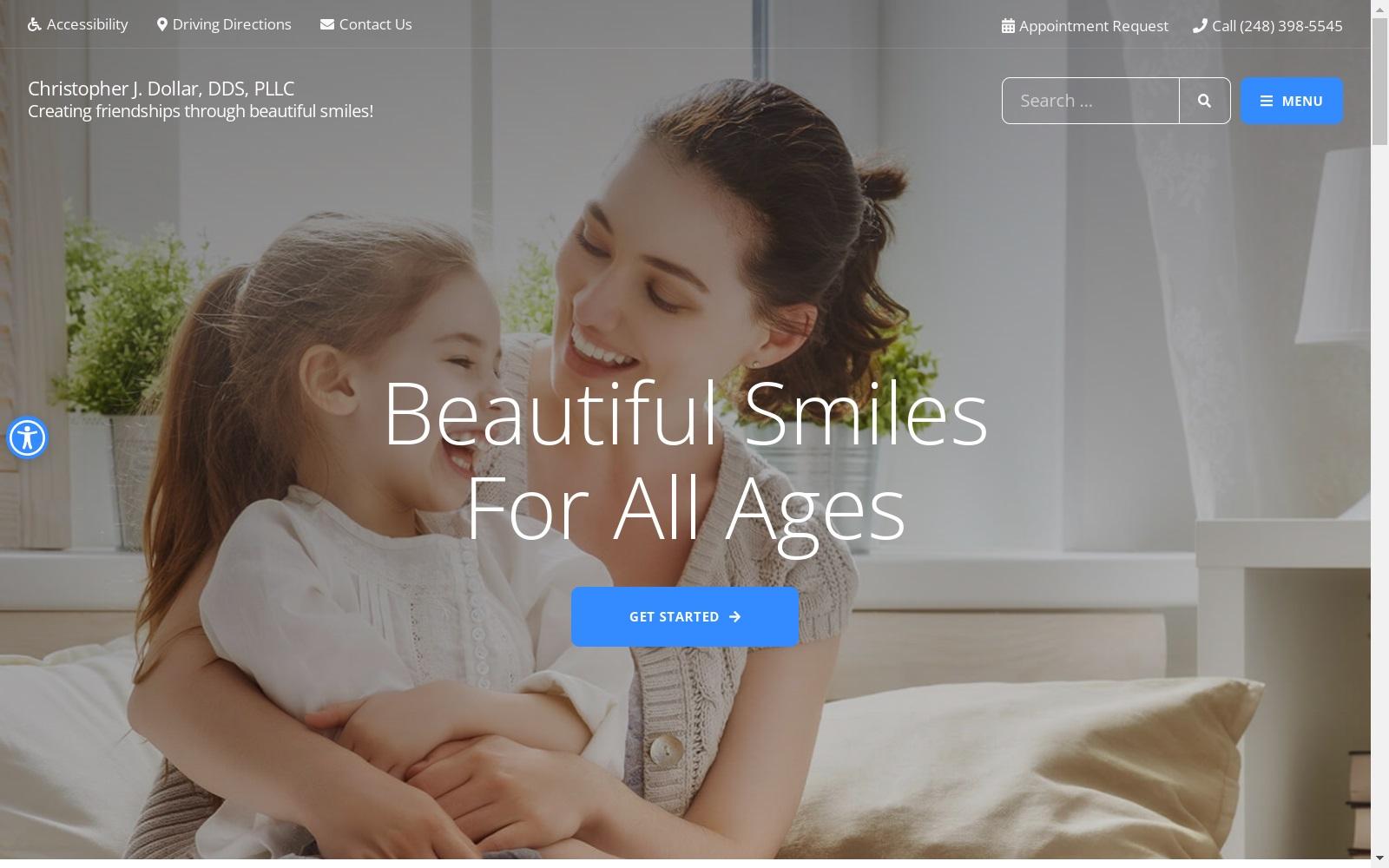 Dr. Christopher J. Dollar, DDS screenshot