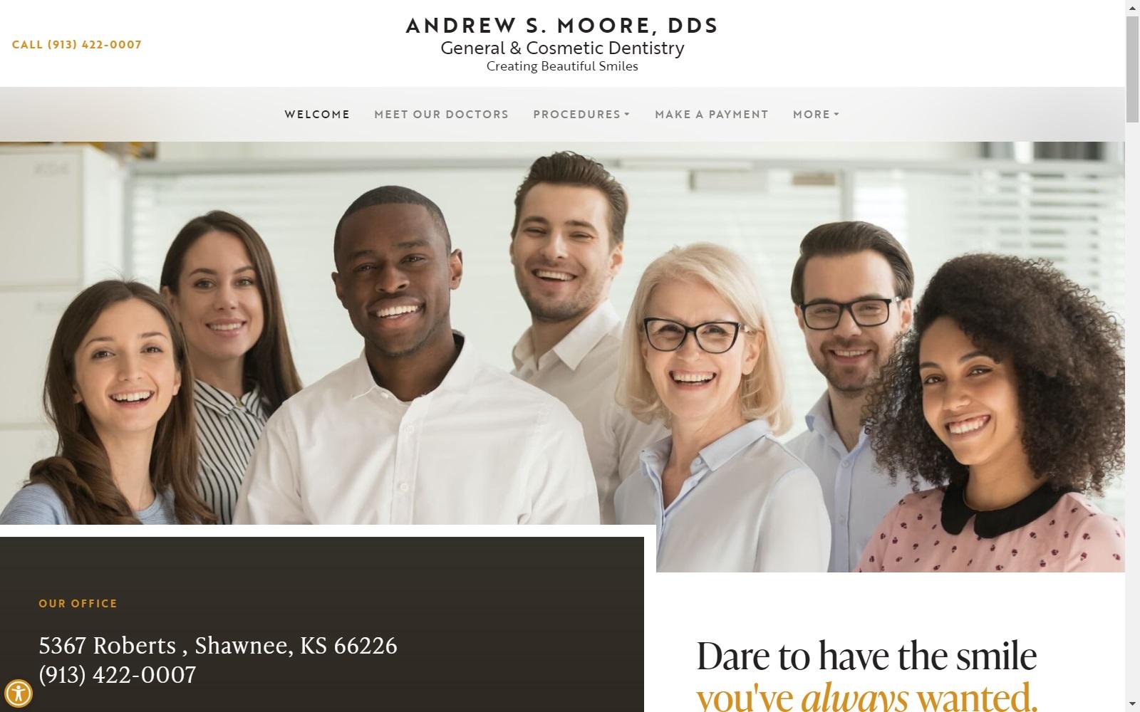 Dr. Andrew S. Moore DDS screenshot