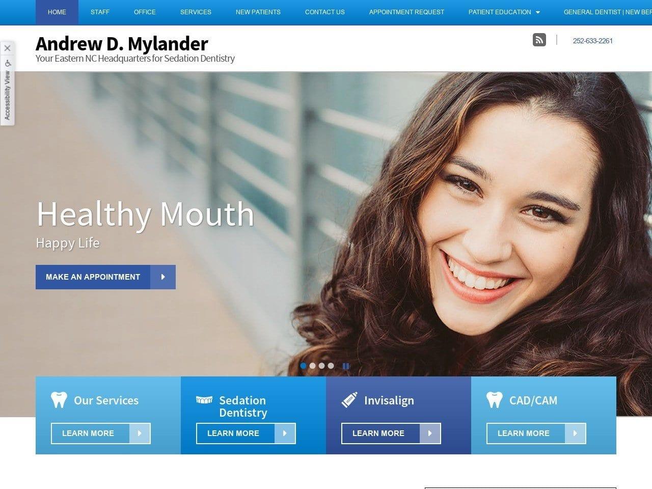 Mylander Andrew D DDS screenshot