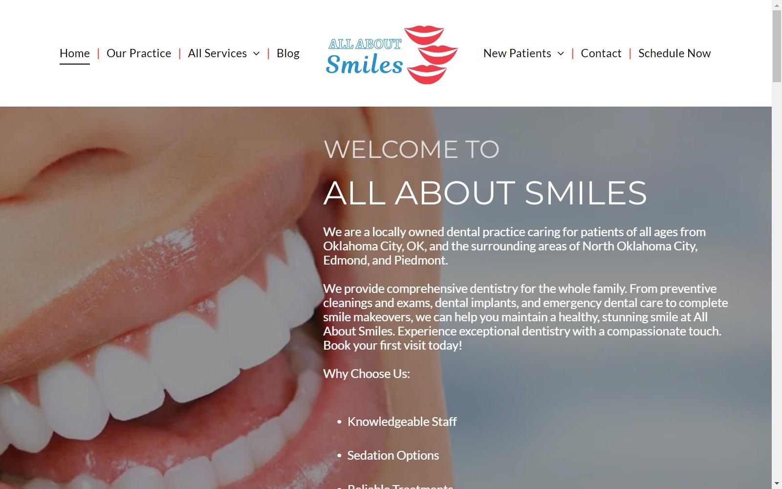 All About Smiles: Kathy DeHart DDS screenshot
