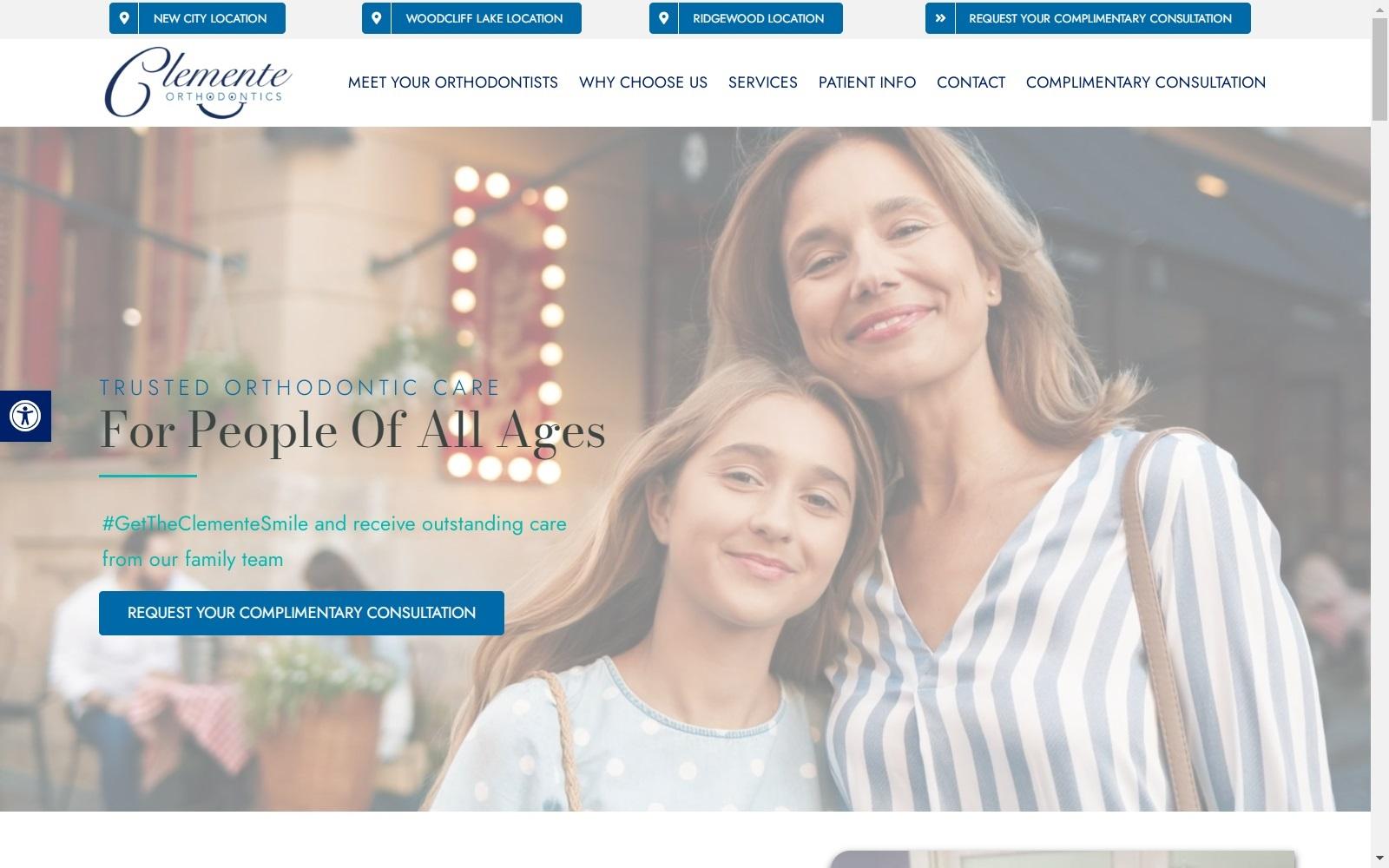 Clemente Orthodontics screenshot