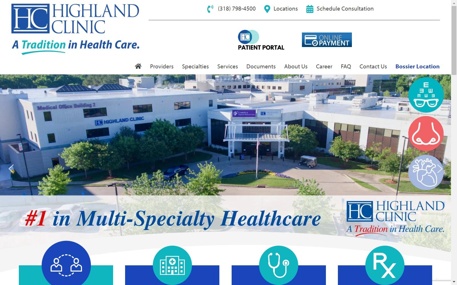 Highland Clinic APMC screenshot