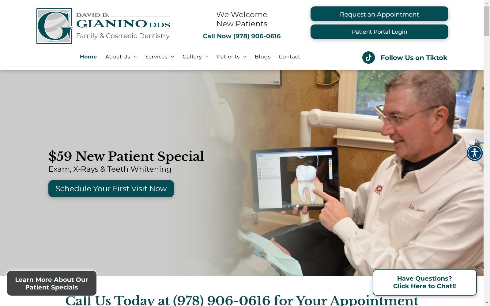 David D. Gianino DDS screenshot