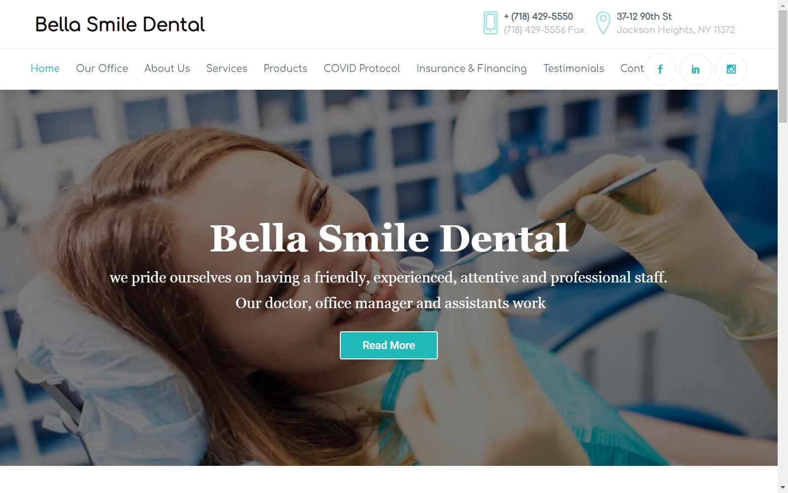 Bella Smile Dental screenshot