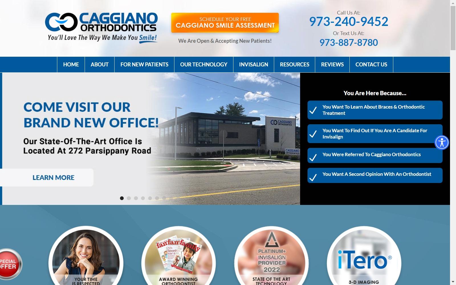 Caggiano Orthodontics screenshot
