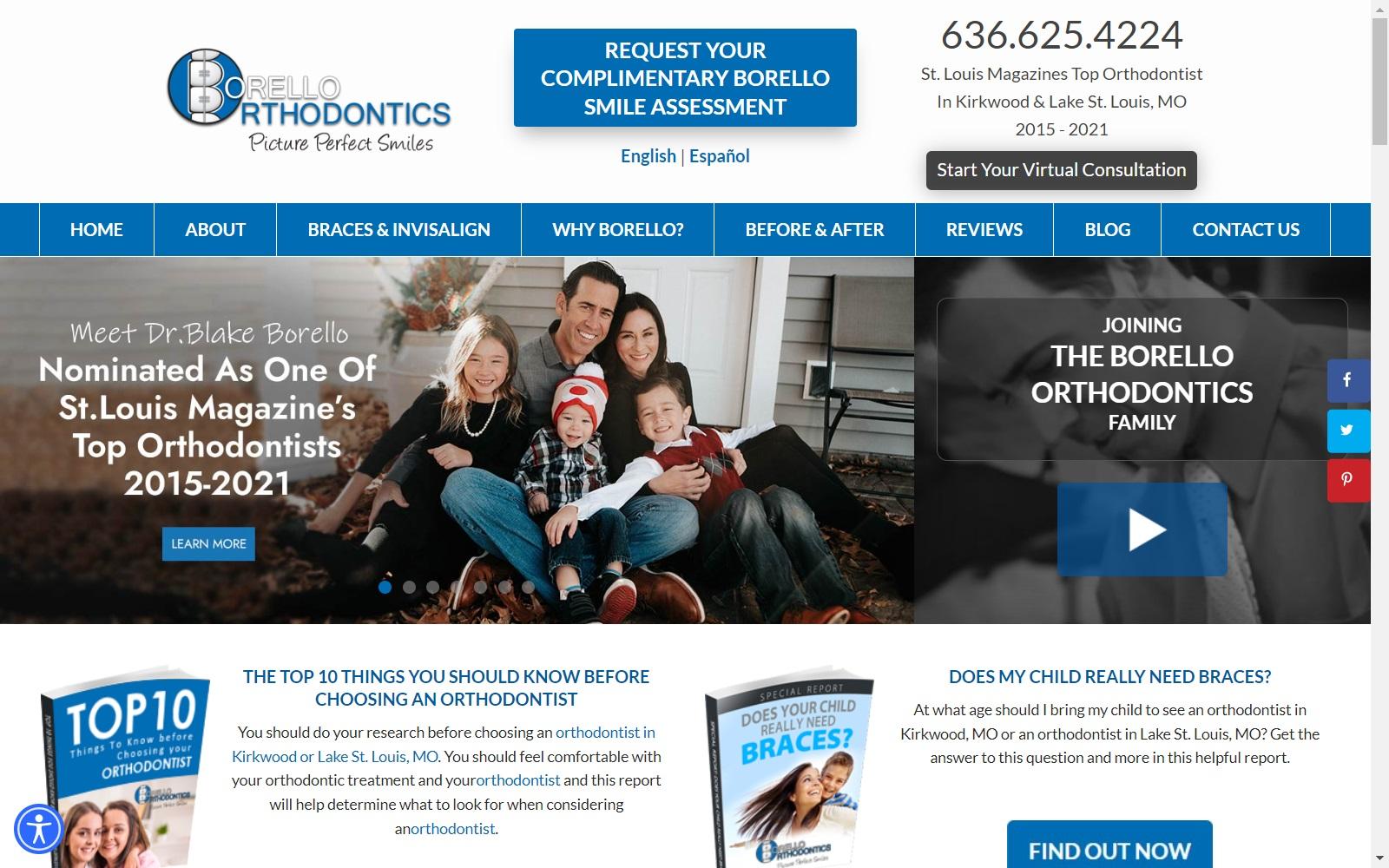 Borello Orthodontics screenshot