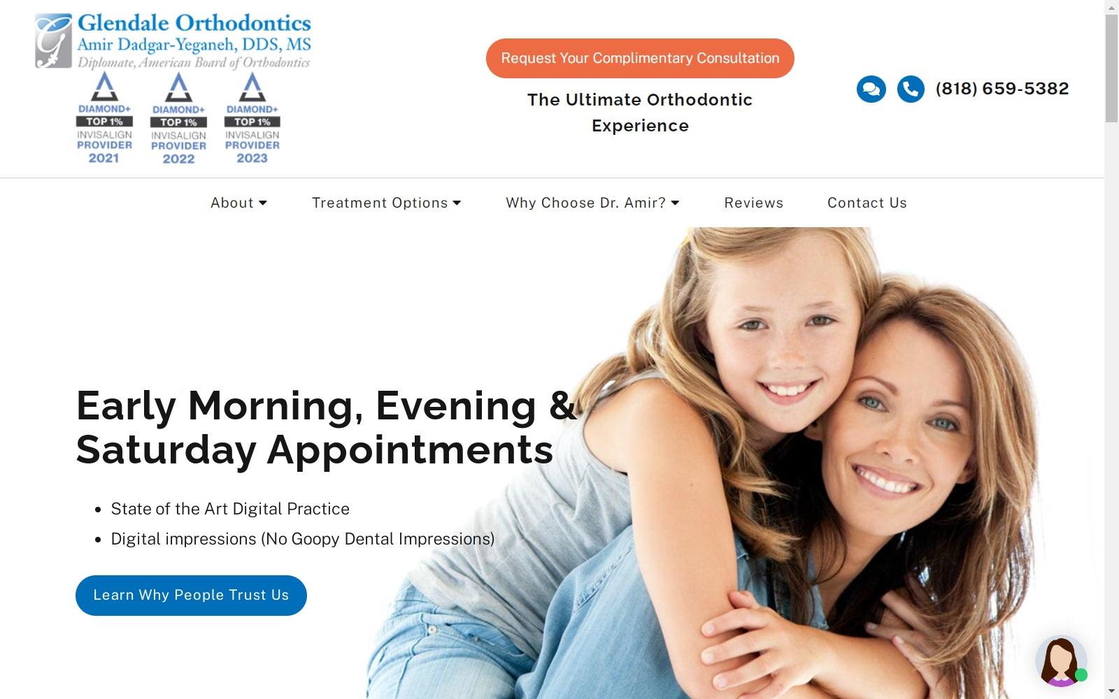 Glendale Orthodontics | Amir Dadgar-Yeganeh DDS, MS screenshot