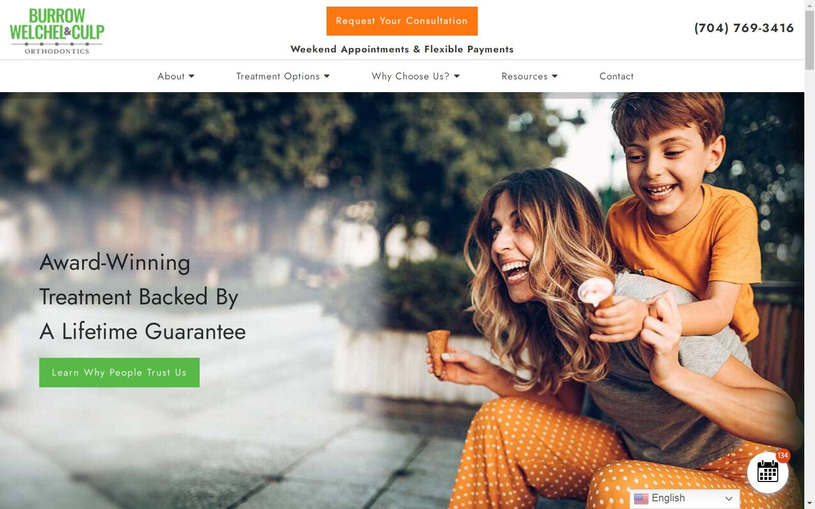 Burrow Welchel & Culp Orthodontics screenshot