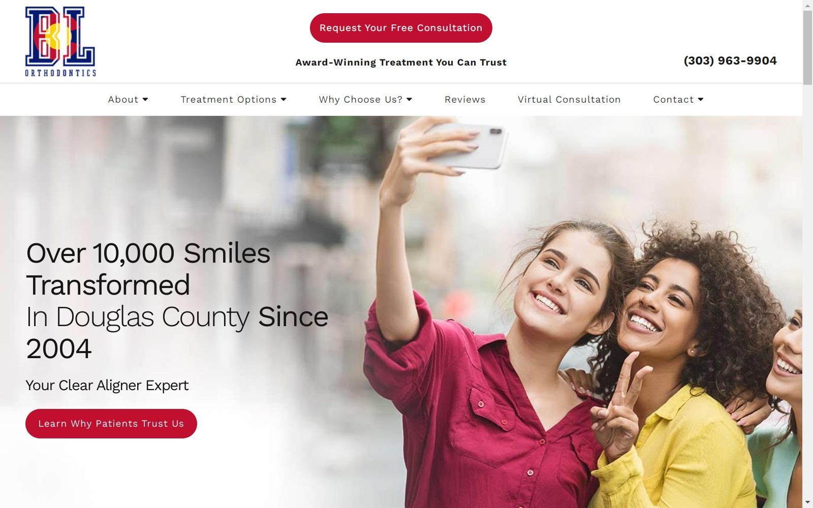 Brandon Linn Orthodontics screenshot