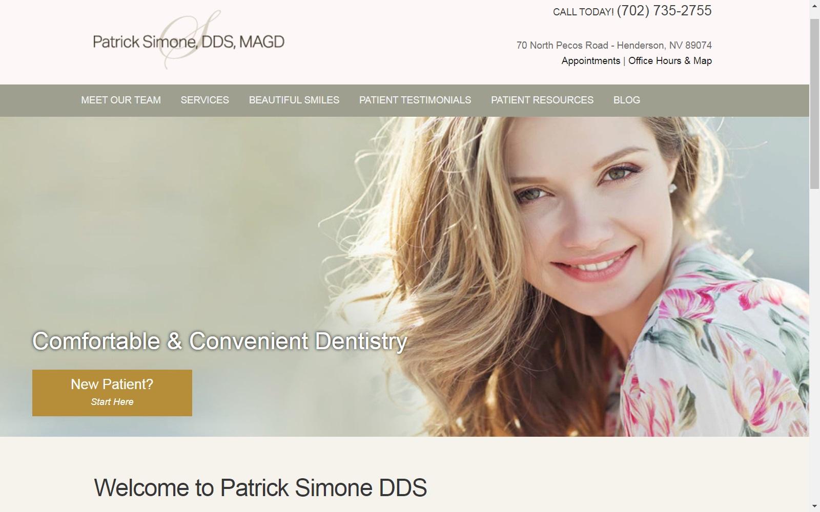 Patrick A. Simone DDS screenshot
