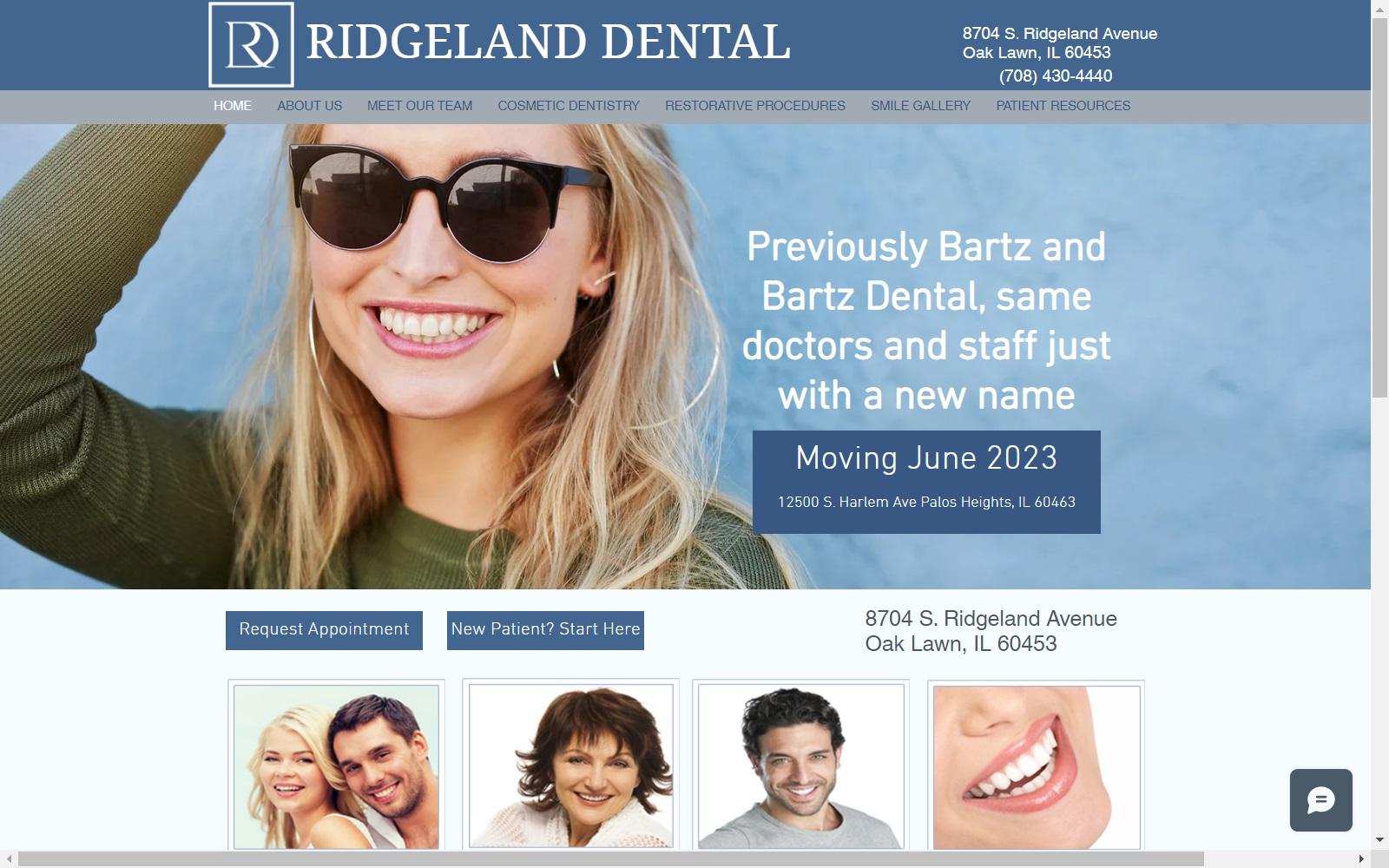 Ridgeland Dental screenshot